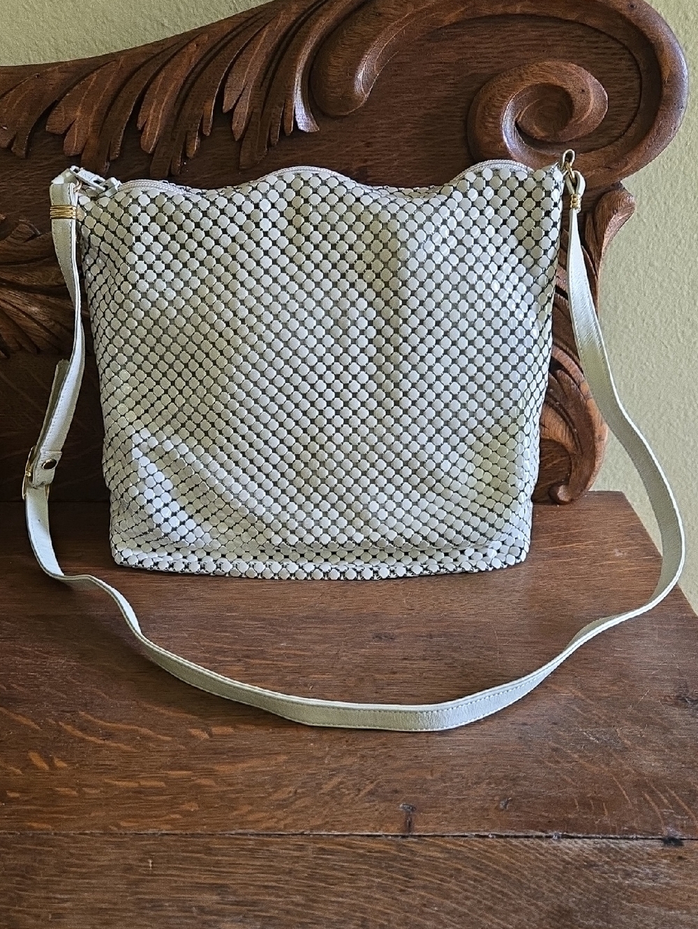 Vintage Whiting and Davis Metal Mesh Purse W/Original Box - Women's Shoulder Bag